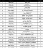 Trion M6000 Replacement Parts/Filters Bag 346615-001 Prefilter 224451-016 HEPA 246787-002 Partslist Parts List